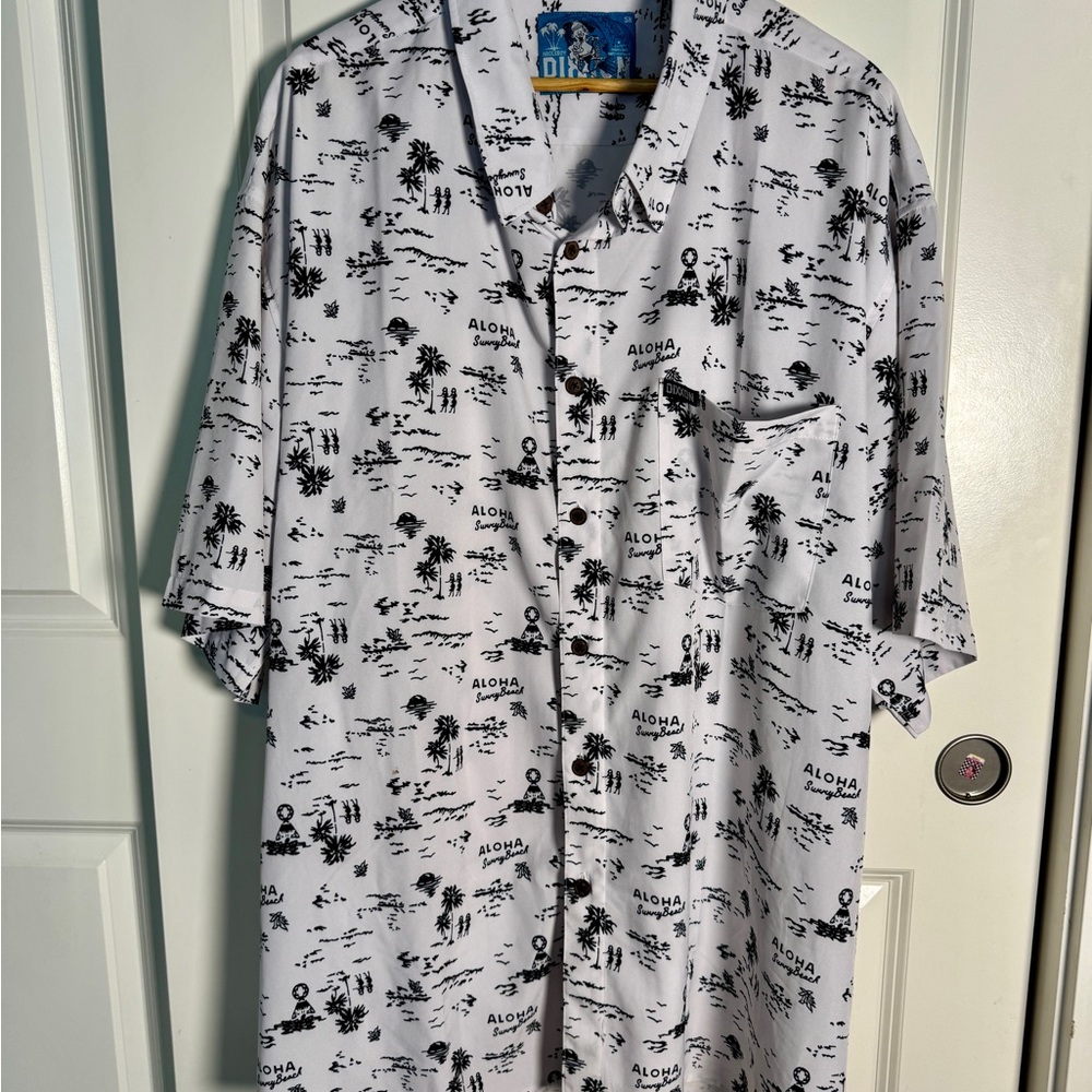 Dixxon Flannel Company Haole Boy Aloha Short Sleeve Hawaiian Shirt Size 5X 0023